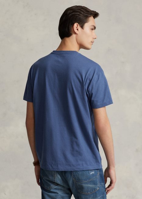 camiseta clássica com decote V em jérsei BD6J214 homens Ralph Lauren velho real