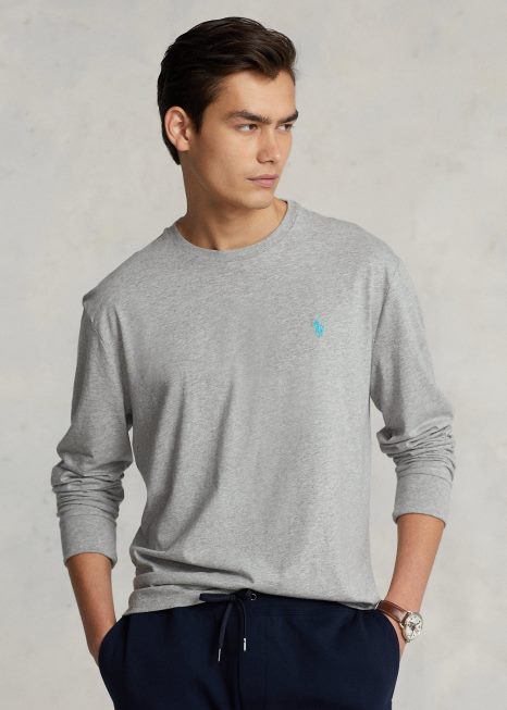 camiseta clássica de jérsei big pony BD6J8625 homens Ralph Lauren e sobre urze