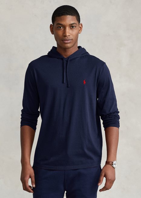 camiseta com capuz jérsei BD6J304 homens Ralph Lauren tinta