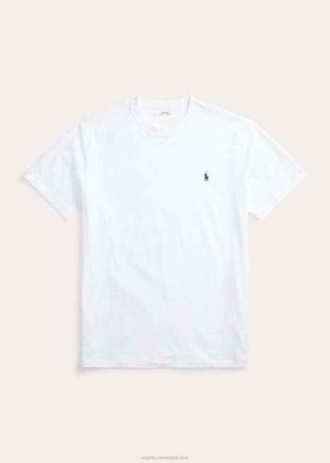 camiseta de gola redonda BD6J8708 homens Ralph Lauren branco