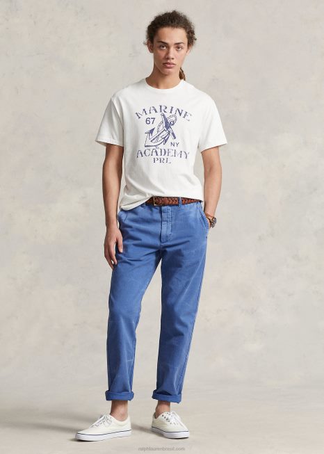 camiseta de jérsei gráfico de ajuste clássico BD6J443 homens Ralph Lauren nevis