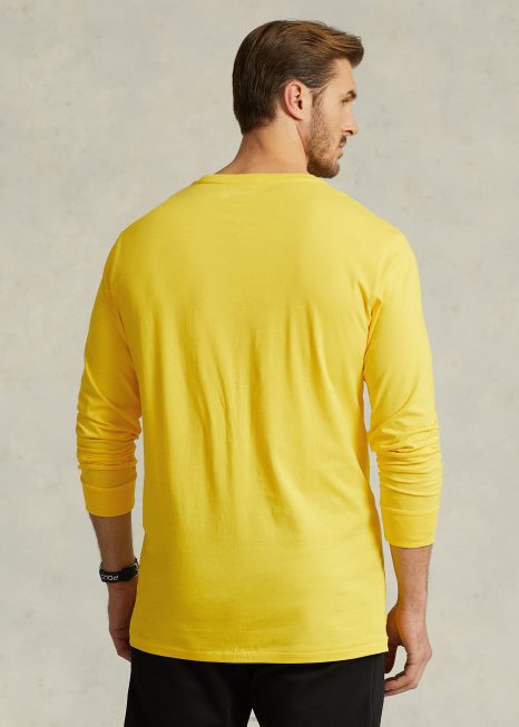 camiseta gola redonda jersey logo BD6J1373 homens Ralph Lauren esmagamento de limão