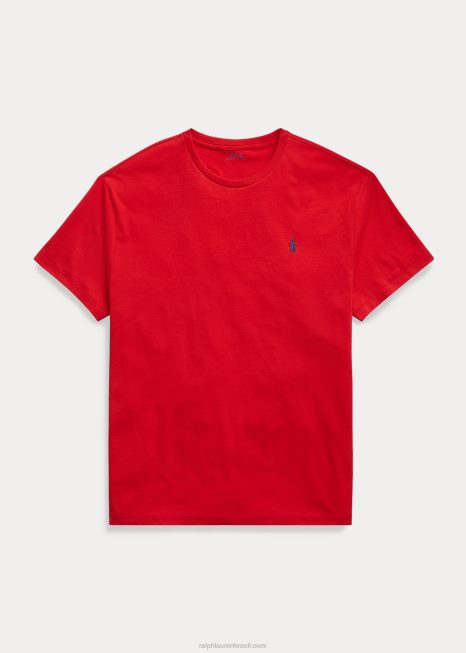 t-shirt de gola redonda em jérsei - tudo se encaixa BD6J164 homens Ralph Lauren rl2000 vermelho