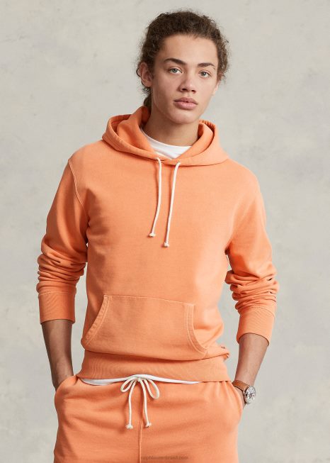 moletom com capuz BD6J8505 homens Ralph Lauren laranja