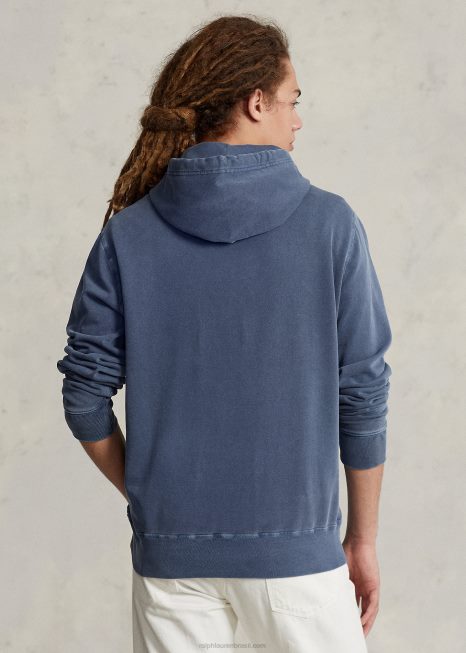 moletom com capuz gráfico BD6J882 homens Ralph Lauren marinha real