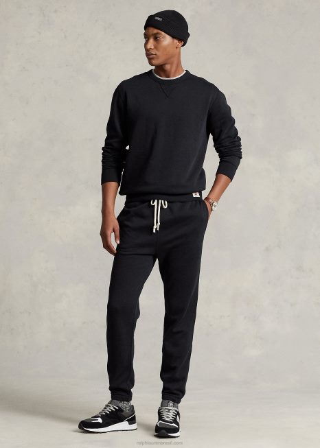moletom de lã BD6J8641 homens Ralph Lauren preto