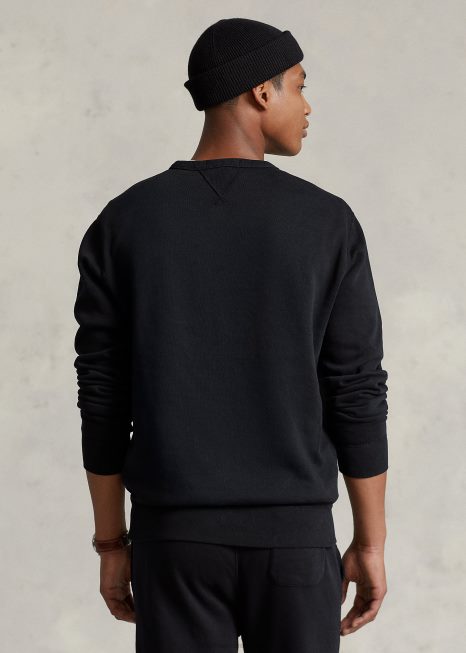 moletom de lã BD6J8641 homens Ralph Lauren preto