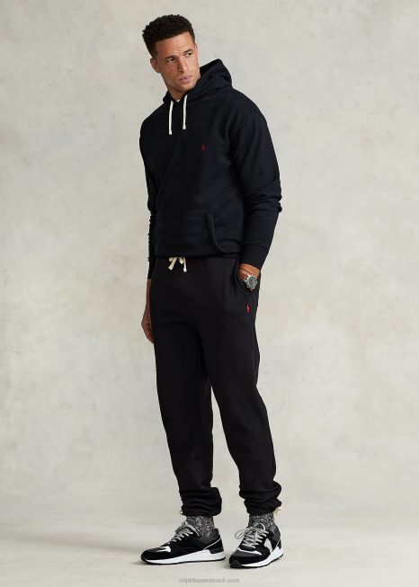 moletom de lã rl BD6J1572 homens Ralph Lauren preto