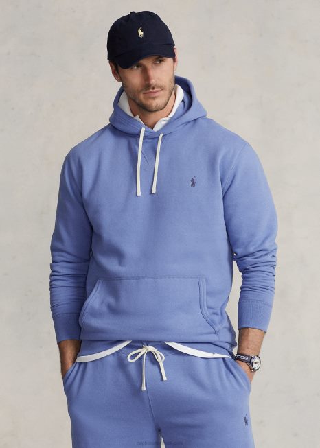 moletom de lã rl BD6J1575 homens Ralph Lauren nimes azul