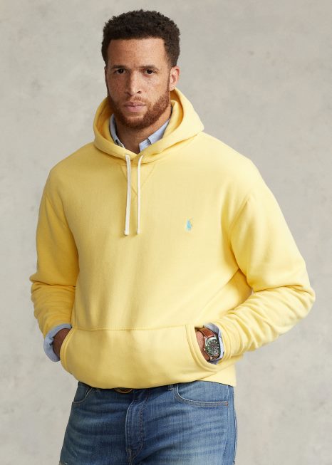 moletom de lã rl BD6J1586 homens Ralph Lauren milho amarelo