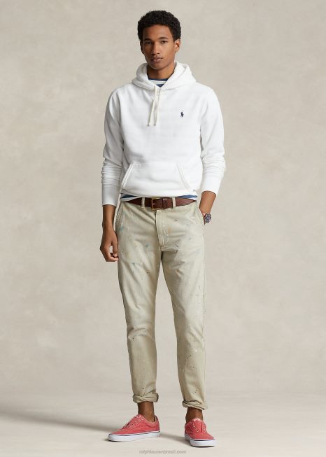 moletom de lã rl BD6J398 homens Ralph Lauren branco