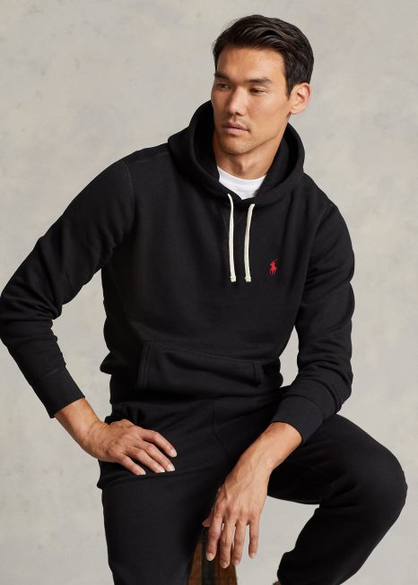 moletom de lã rl BD6J399 homens Ralph Lauren preto