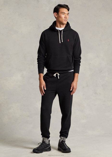 moletom de lã rl BD6J399 homens Ralph Lauren preto