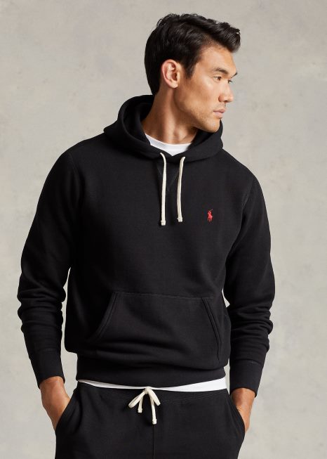 moletom de lã rl BD6J399 homens Ralph Lauren preto