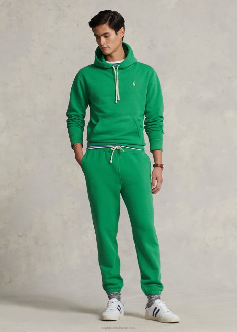 moletom de lã rl BD6J404 homens Ralph Lauren verde óptico