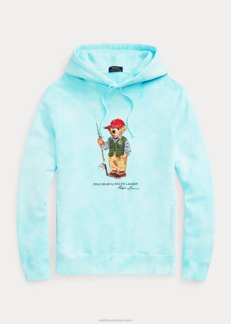 moletom de lã tie-dye de urso polo BD6J1069 homens Ralph Lauren água da ilha