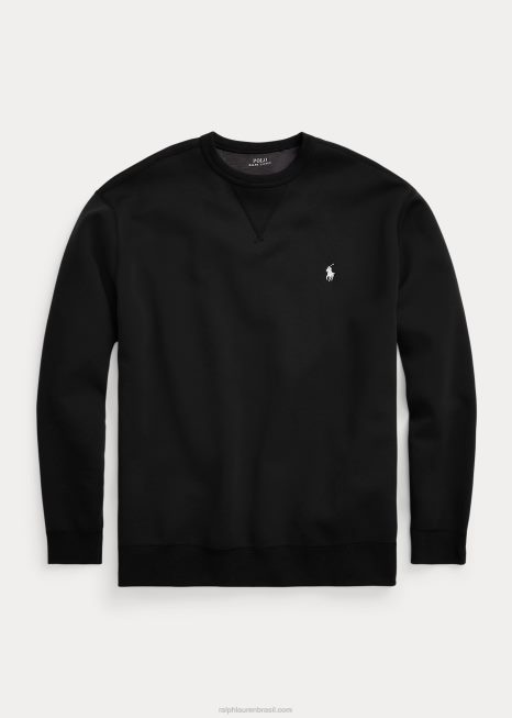 moletom malha dupla BD6J1911 homens Ralph Lauren preto