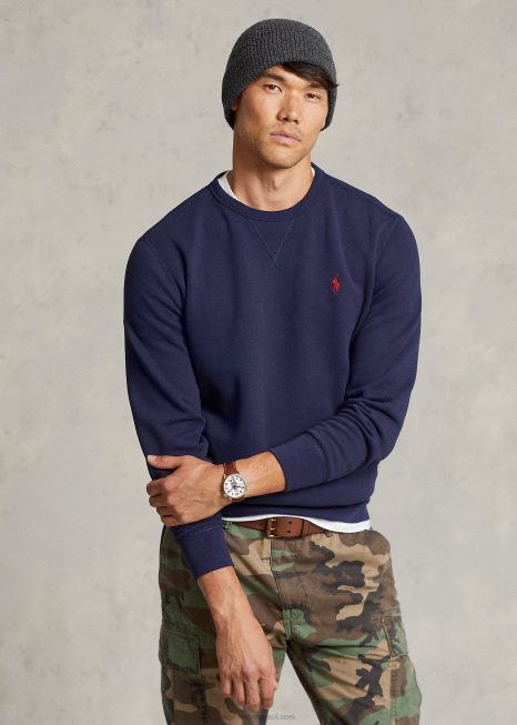 o moletom de lã rl BD6J330 homens Ralph Lauren marinha de cruzeiro