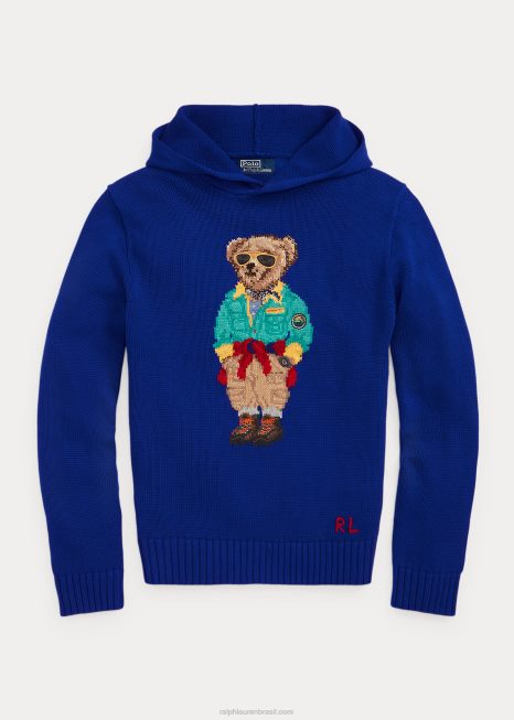 suéter com capuz de urso polo BD6J1134 homens Ralph Lauren cidade real
