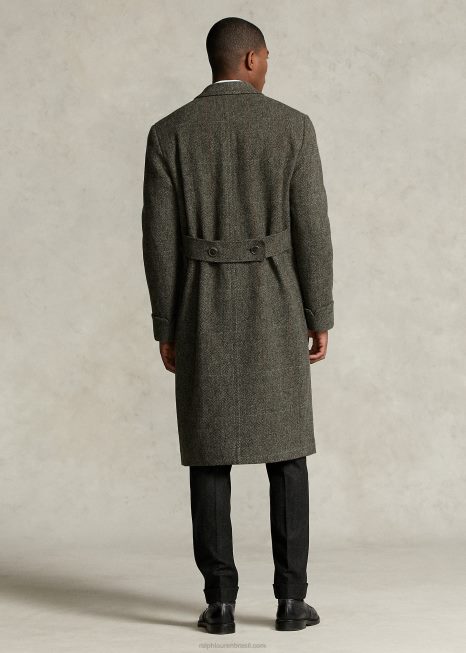 casaco polo da coleção morehouse BD6J1288 homens Ralph Lauren cinza