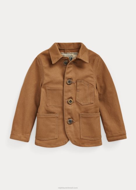 mini casaco chore edição limitada BD6J8838 homens Ralph Lauren caqui