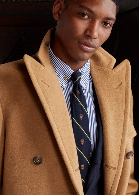 o casaco polo BD6J1145 homens Ralph Lauren camelo