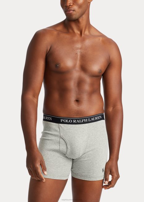 cueca boxer pacote com 3 BD6J1507 homens Ralph Lauren madison urze/preto
