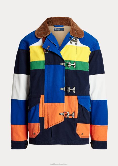 a jaqueta de patchwork cortland BD6J1188 homens Ralph Lauren saphire star multi