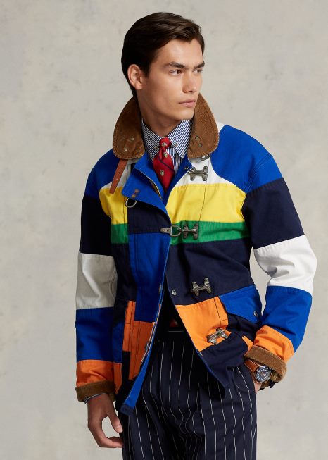 a jaqueta de patchwork cortland BD6J1188 homens Ralph Lauren saphire star multi