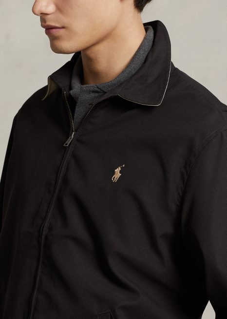 jaqueta bi-swing BD6J285 homens Ralph Lauren rl preto