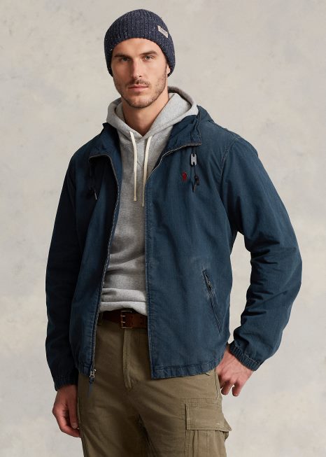 jaqueta jeans com capuz BD6J1798 homens Ralph Lauren nathen