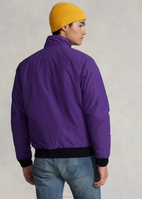 jaqueta manga raglã BD6J116 homens Ralph Lauren cacto roxo