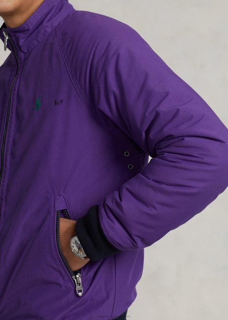 jaqueta manga raglã BD6J116 homens Ralph Lauren cacto roxo