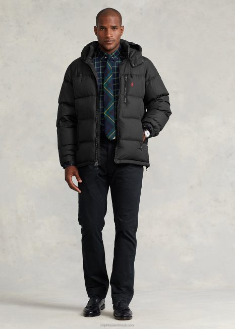 jaqueta repelente de água BD6J1922 homens Ralph Lauren preto