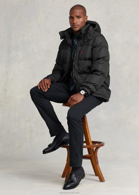 jaqueta repelente de água BD6J1922 homens Ralph Lauren preto