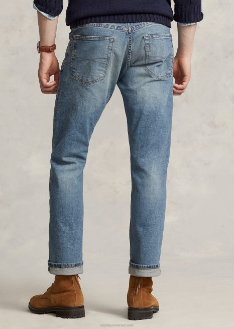 hampton jeans reto relaxado BD6J282 homens Ralph Lauren dixon