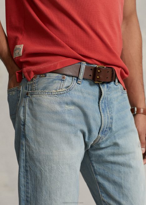 jeans vintage com ajuste clássico BD6J491 homens Ralph Lauren luz de buckbrook