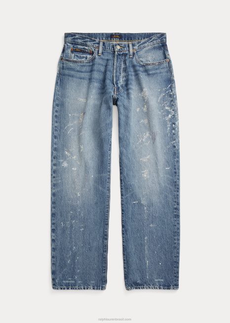 jeans vintage com ajuste clássico BD6J8521 homens Ralph Lauren buckfield