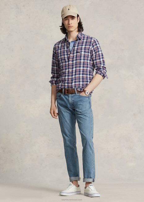 varick slim jeans reto BD6J353 homens Ralph Lauren stanton