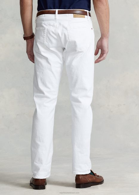 varick slim jeans reto BD6J374 homens Ralph Lauren branco