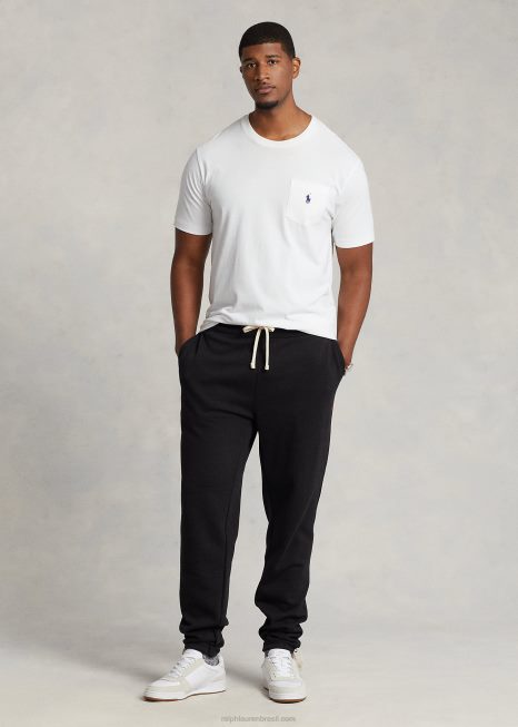 calça de moletom BD6J1642 homens Ralph Lauren preto