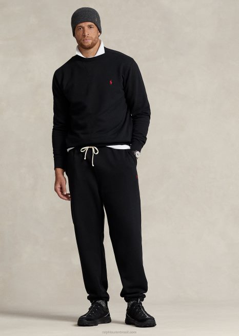 calça de moletom rl BD6J1338 homens Ralph Lauren preto