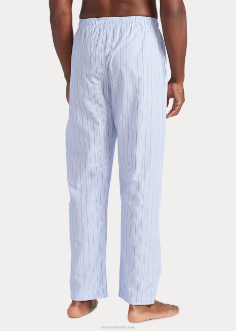 calça de pijama de algodão listrada BD6J8572 homens Ralph Lauren Andrew Stripe