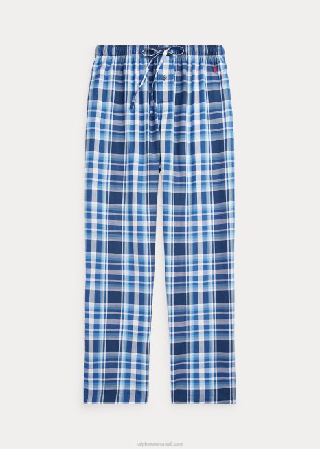 calça de pijama xadrez BD6J705 homens Ralph Lauren xadrez monroe