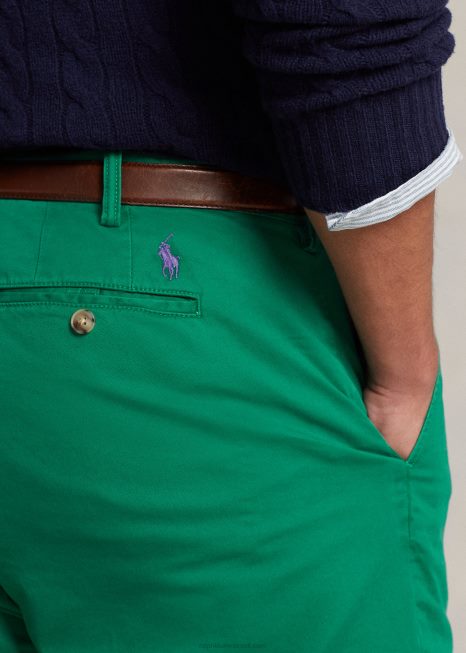 short chino de ajuste clássico elástico BD6J1357 homens Ralph Lauren verde primário
