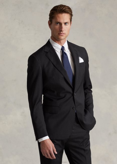 terno de sarja de lã polo BD6J933 homens Ralph Lauren carvão