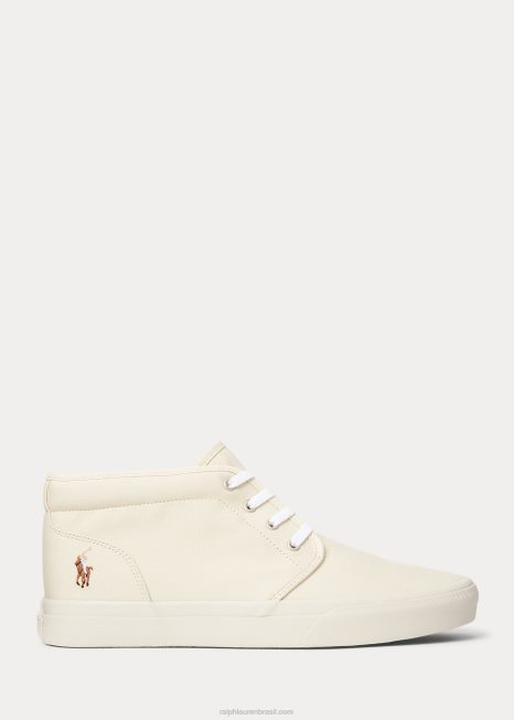 chukka de lona keaton BD6J2041 homens Ralph Lauren cru