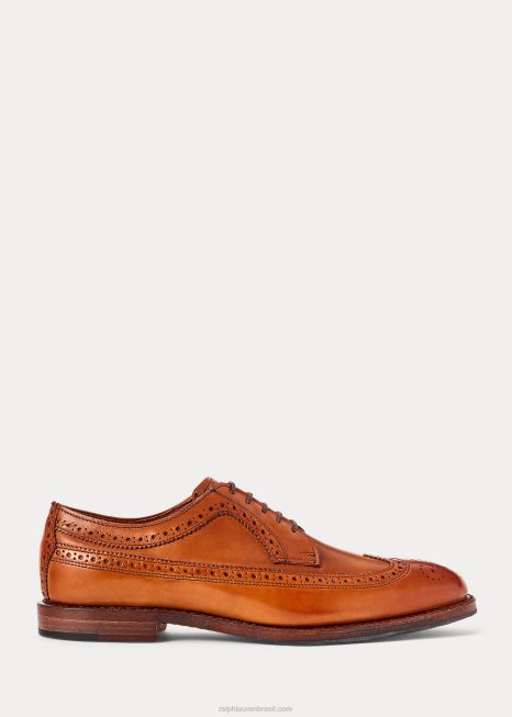 sanderson ponta de asa polida BD6J2117 homens Ralph Lauren bronzeado