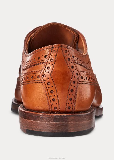 sanderson ponta de asa polida BD6J2117 homens Ralph Lauren bronzeado