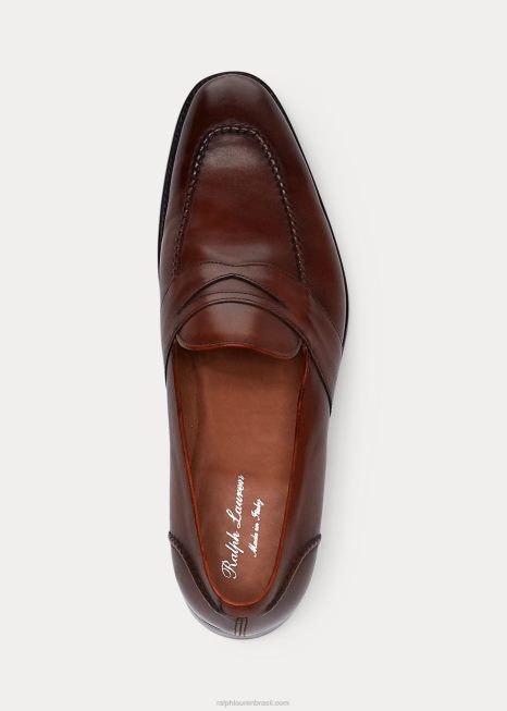 Meegan Penny Mocassim BD6J2156 homens Ralph Lauren bronzeado